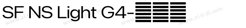 SF NS Light G4字体转换 SF NS Light G4字体转换